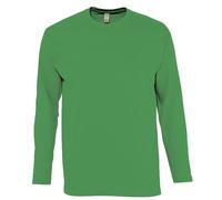 Long Sleeve Cotton GREY GREEN RED BLUE ORANGE T-Shirt Tee Shirt S-XXXL + 4XL+5XL