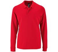 Long Sleeve Cotton Pique Polo SOLs Perfect Shirt S-3XL