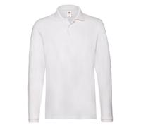Fruit of the Loom Long Sleeve Cotton Pique Polo Shirt