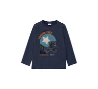 Long Sleeve Cotton T-Shirt with Artwork and Reversible Sequins Child s.Oliver Bleu 2/3 years