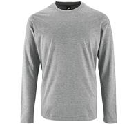 Long Sleeve Cotton Tee S-4XL SOL'S Imperial Crew Neck T-Shirt