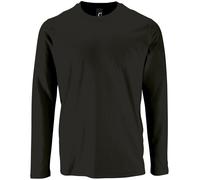 Long Sleeve Cotton Tee S-4XL SOL'S Imperial Crew Neck T-Shirt