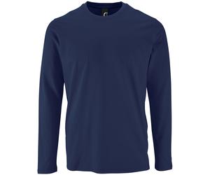 Long Sleeve Cotton Tee S-4XL SOL'S Imperial Crew Neck T-Shirt