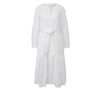 Long Sleeve Cotton Voile Dress with Belt for Women COMMA Blanc 44