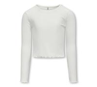 Long Sleeve Cropped T-Shirt White