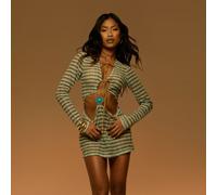 Long Sleeve Cut Out Trim Detail Beach Mini Dress In Brown Stripe Crochet, Women's Size UK 12