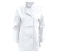 Long Sleeve Fitted Chef Jacket Dennys White M
