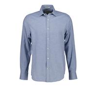 Long Sleeve Flannel Shirt Gant Reg Bleu M