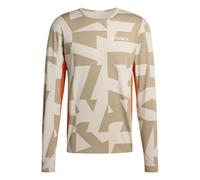 adidas Men's Multi Synthetic Base Layer Long Sleeve, Wonder Alumina/Blanch Cargo, L