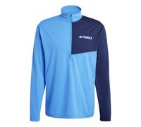 adidas Terrex Multi Climacool Long Sleeve Half Zip T-Shirt Blue - M