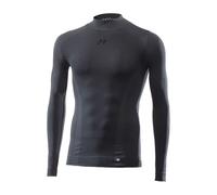 SIXS TS3 V2 4-Season Long-sleeve Mock Neck Baselayer Shirt dark grey-black3XL-4XL dark grey-black