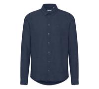 Long sleeve linen shirt Casual Friday Anton 0053 BD Bleu S