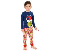 Long Sleeve Long Leg Pyjama Set The Grinch Blue 2-3 Years
