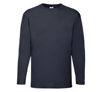 Long Sleeve Mens T-Shirt Fruit Of The Loom Crew Round Neck Plain Top Pack Lot