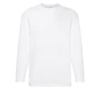 Long Sleeve Mens T-Shirt Fruit Of The Loom Crew Round Neck Plain Top Pack Lot