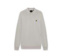 Long sleeve merino cotton polo Lyle & Scott Beige S