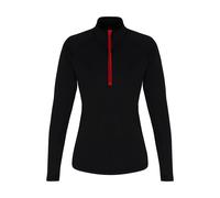 Long Sleeve Performance Quarter Zip Top TriDri Jet Black XS
