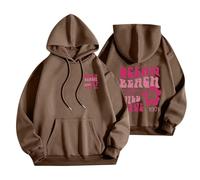 Long Sleeve Pink Palm Puff Hoodies Women Autumn Clothes Plus Size Fall Fashion Hoodies for Women UK Unisex Super Soft Casual Women Hoodies Y2k Pink Hoodie Pink Palm Puff Hoodie 2024 New Clearance