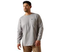 Long sleeve pocket T-shirt Ariat Rebar Cotton Strong Standard Gris M