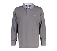 Long Sleeve Polo Gant Classic Heavy Rugger Gris M