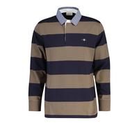 GANT Mens Regular Fit Chambray Stripe Heavy Rugger - 260 Faded Taupe