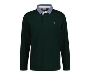 Long Sleeve Polo Gant Classic Heavy Rugger Vert 3XL