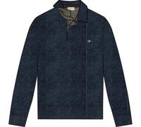 Long Sleeve Polo Gant Light Sacker Rib Bleu L