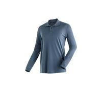 Maier Sports Ulrich Long Sleeve Polo Blue M Men