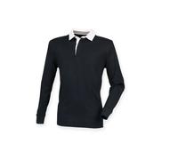 Front Row Rugby Shirt Premium Superfit Black XS