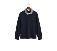 Long sleeve polo shirt Gant Heavy Rugger Bleu 2XL