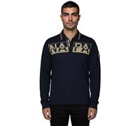 Long sleeve polo shirt Napapijri Archive Bleu 2XL