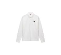 Long sleeve polo shirt Napapijri E-Badge Blanc 2XL