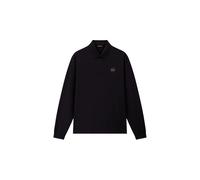Long sleeve polo shirt Napapijri E-Badge Noir L