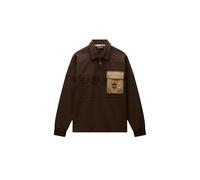 Long sleeve polo shirt Napapijri E-Bloom Marron S