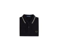 Long sleeve polo with double trim Fred Perry Noir L