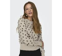 Long Sleeve Printed Jumper Ecru