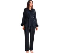 Long sleeve pyjama for women Lisca Passion Noir 44
