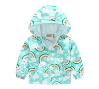 Long Sleeve Raincoat for Kids,Boys Girls Hooded Jackets Windproof Coat, Cute Zipper Windproof Outwear Unisex Kids Hooded Jacket Summer Essentials Sale(12 Months-5 Years)