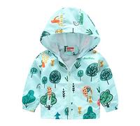Long Sleeve Raincoat for Kids,Boys Girls Hooded Jackets Windproof Coat, Cute Zipper Windproof Outwear Unisex Kids Hooded Jacket Summer Essentials Sale（12 Months-5 Years）