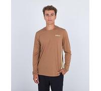 Hurley Atticus Ii Upf Long Sleeve Rash Guard Brown XL Man