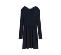 Long Sleeve Ribbed Dress for Women Tom Tailor Denim Bleu S