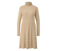 Long Sleeve Ribbed Knit Flared Sweater Dress for Women COMMA Beige 46
