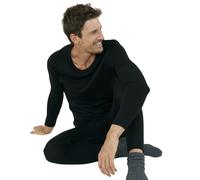 Damart Men's Tee Shirt Manches Longues Themal Top, Black (Noir 54119-17010-), Large