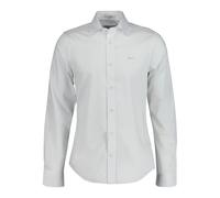 Long Sleeve Satin Shirt Gant Slim Blanc L