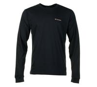 Columbia Men's CSC Seasonal Logo Long Sleeve Tee, Long Sleeve T-Shirt, Black/Meadowland, Large
