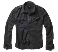 Brandit Vintage Shirt Long Sleeve, Color: black, Size: XXL