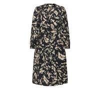 Long sleeve shirt dress for women KAFFE Curve Olla Noir 54
