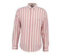 GANT Men's Reg Cotton Linen Stripe Shirt, Rose Pink, XL