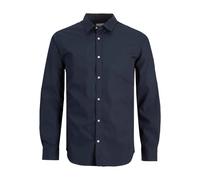 JACK & JONES Women's Jjjoe Shirt Ls Plain, Blazer Navy, L