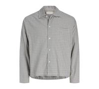Jack & Jones Austin Clean Check Long Sleeve Shirt Grey 2XL Men